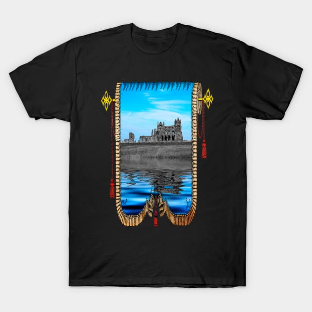 Whitby Abbey T-Shirt by GothCardz